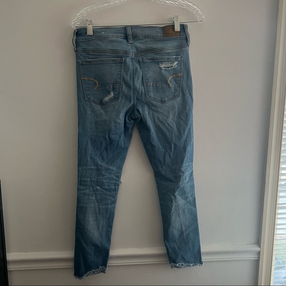 American Eagle Skinny Jeans Light Blue Size 6 - Picture 5 of 7
